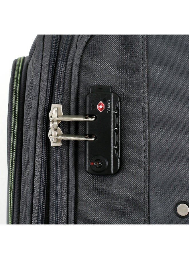 اتش تي طقم حقائب سفر من 3 قطع من إتش تي | حقائب سفر ناعمة | طقم حقائب سفر خفيفة الوزن قابلة للتوسيع بعجلات (33/55/82 لترًا، طقم سفر خفيف الوزن) (طقم من 3 قطع 20/24/28 بوصة) - Image 3